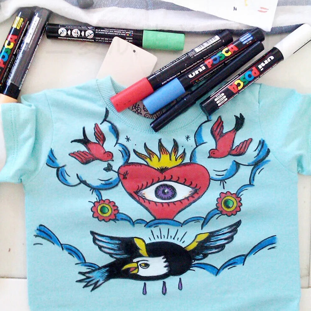 UNI PC-3M POSCA Markers Set 16 Acrylic Markers High Quality