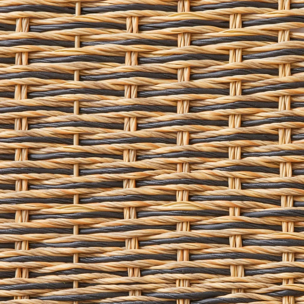 Breez Handwoven Rattan Oval Caddy Set 2 Pack With Dividers
