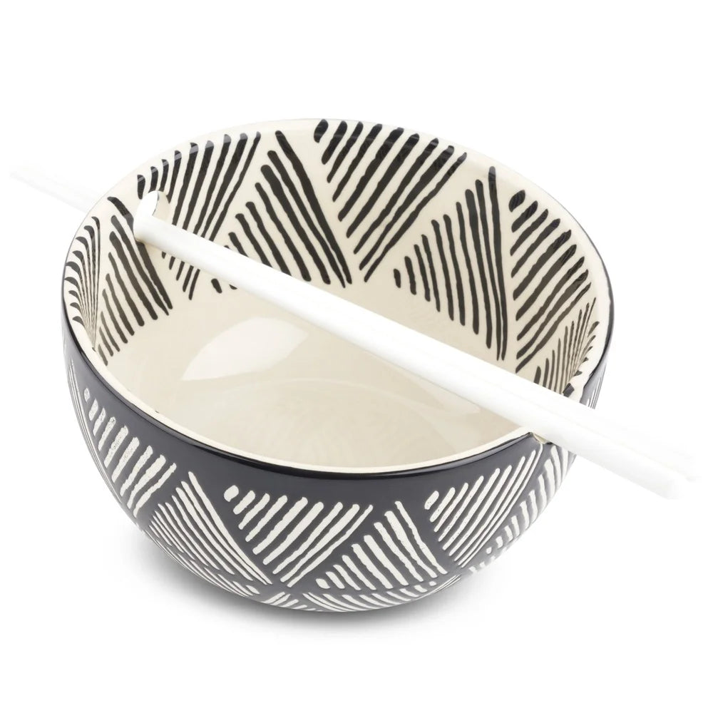XMSJ Stoneware Ramen Noodle Bowl Ceramic Dishwasher Safe