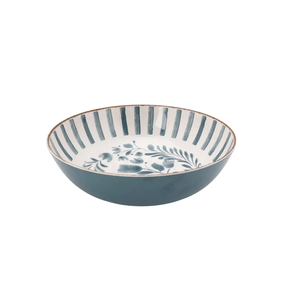Elegant Bamboo Melamine Serving Bowl Dishwasher Safe Patio