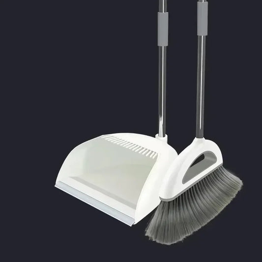 Magicdi Broom and Dustpan Set Removable Floor Cleaner Kit