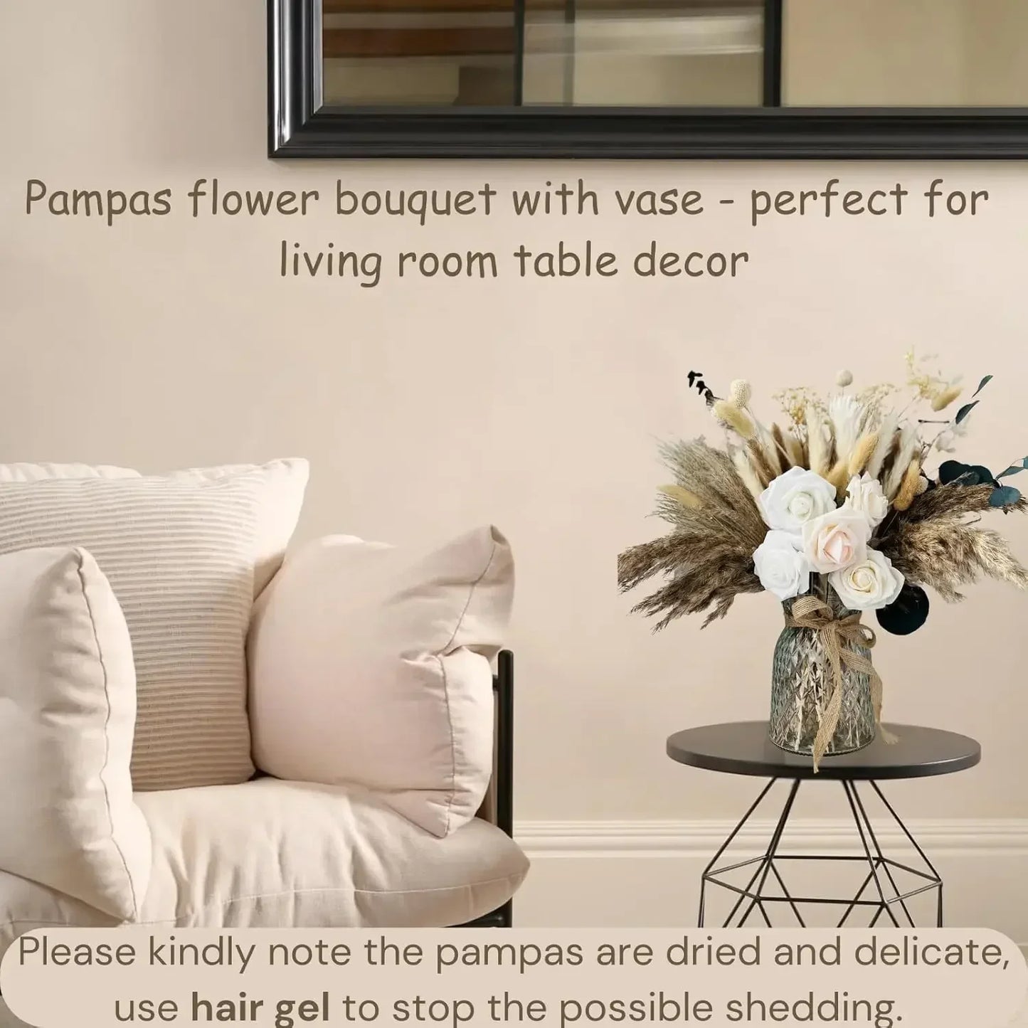 XMSJHign-concerned Artificial Flower Arrangements With Vase