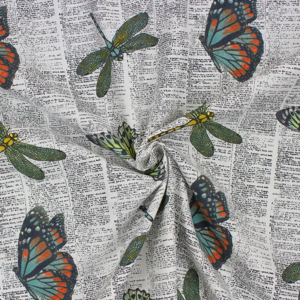 Dutrieux 100 Cotton Butterfly Print Quilting Fabric