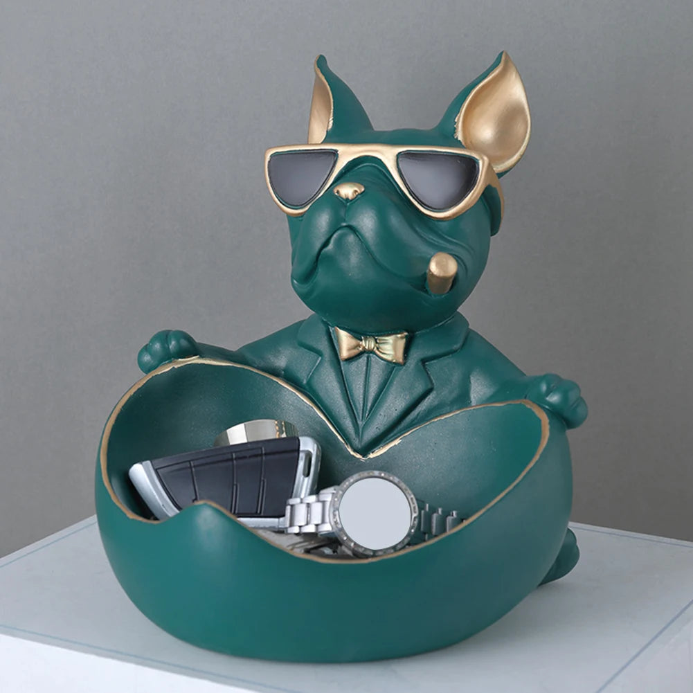 Breez Retail Therapy Bulldog Art Figurines Sculptures