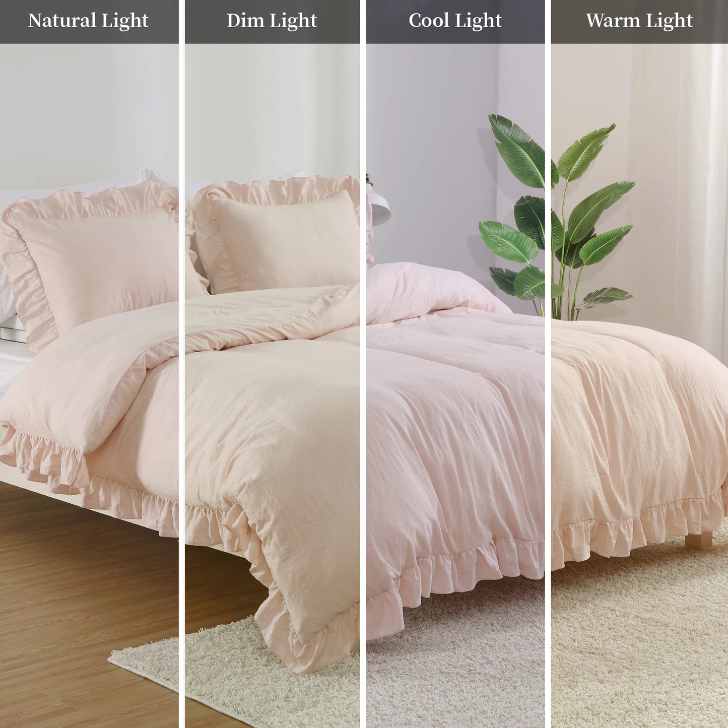 Breez Lotus Leaf Edge Duvet Cover Set Polyester Bedding