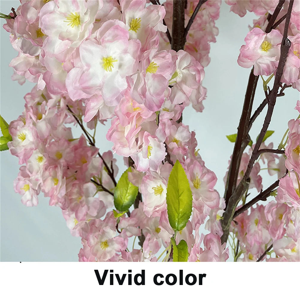 TWISTER Artificial Cherry Blossom Tree Tall Potted Decor