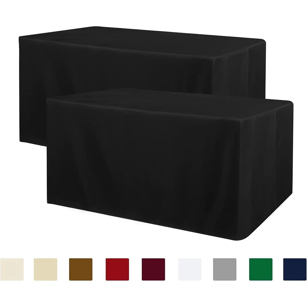 FujianCraft Fitted Tablecloth Water Resistant Polyester
