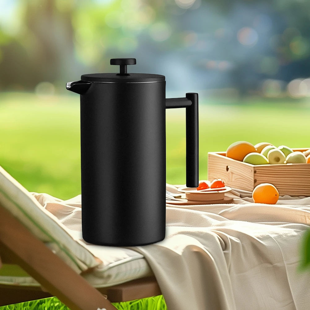 Alloet Stainless Steel Double Wall French Press Coffee Maker