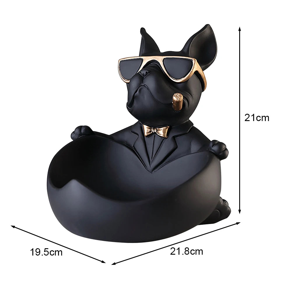 Breez Retail Therapy Bulldog Art Figurines Sculptures