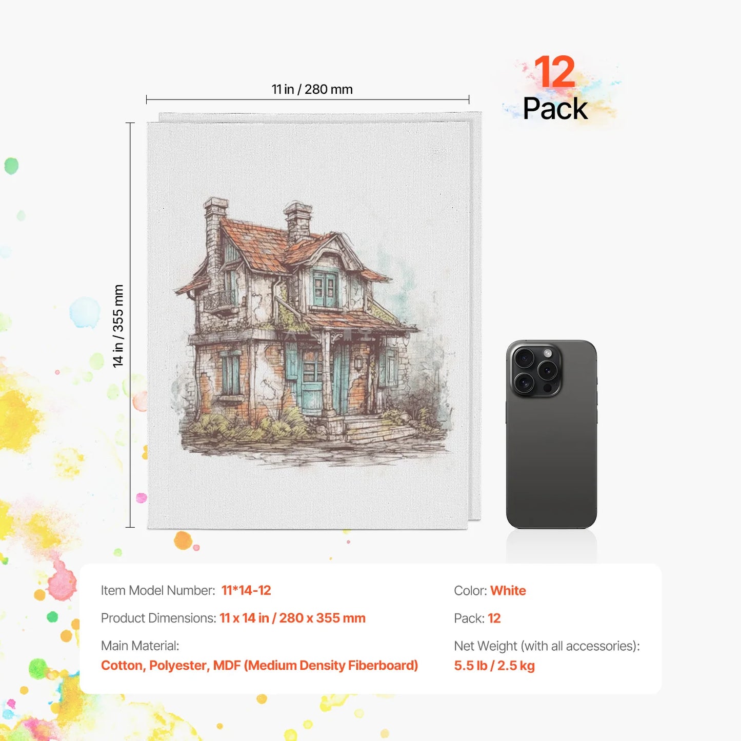 SucceBuy Canvas Boards Painting Canvases For Artists