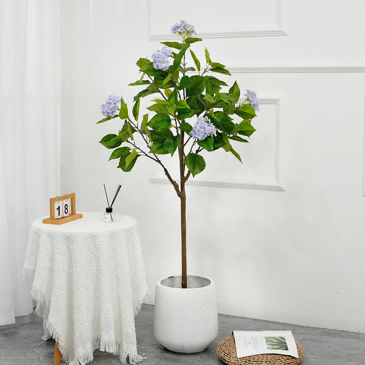 Studyset Artificial Hydrangea Tree Indoor Decorative Plant