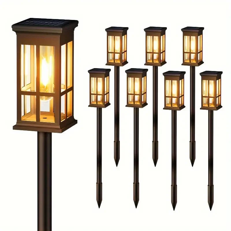 KPSTEK Solar Pathway Lights Pack Patio Sidewalk Outdoor