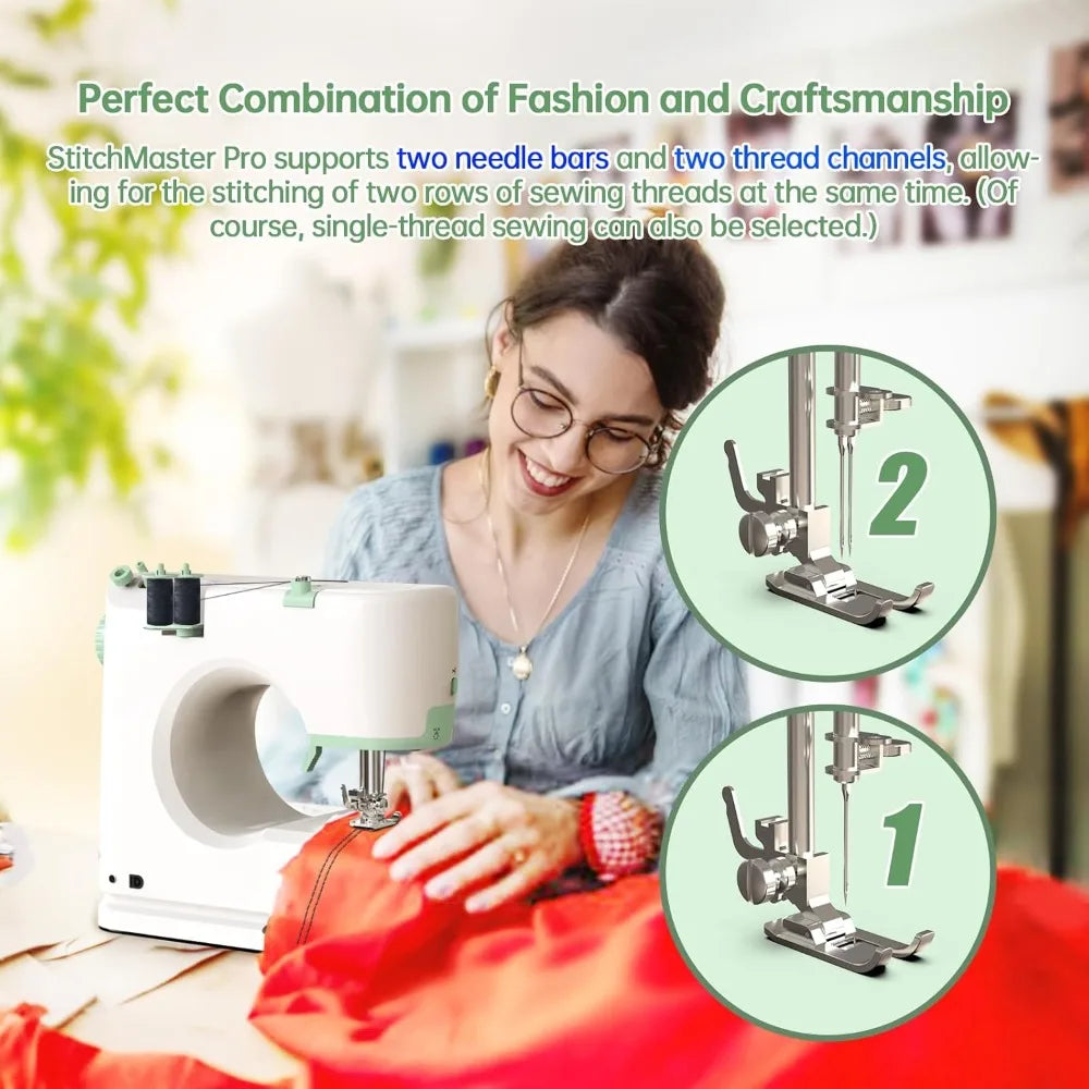 StitchMaster Pro Ballet Twin Needle Sewing Machine