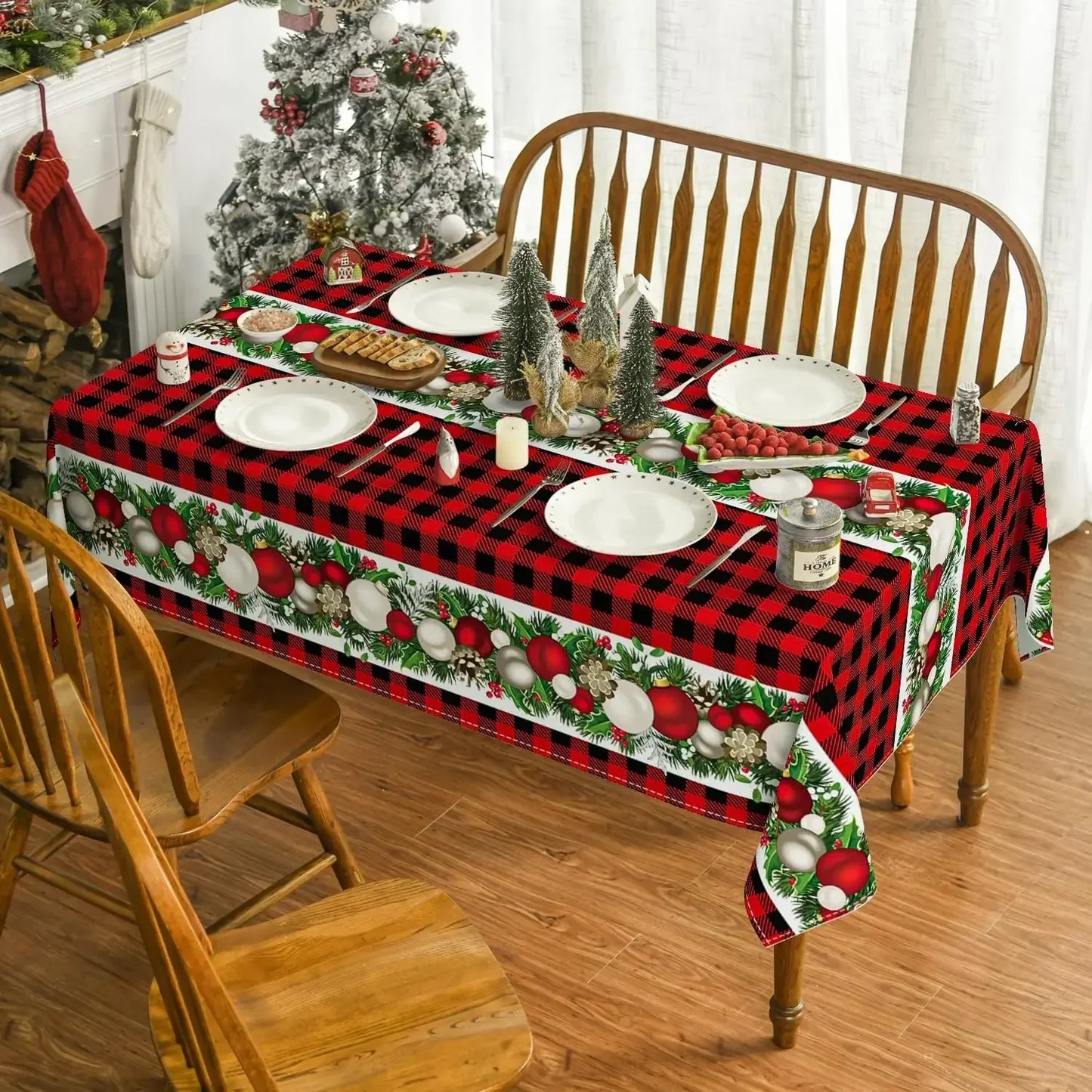 Zhejiang Craft Of Weaving Christmas Tablecloth Waterproof