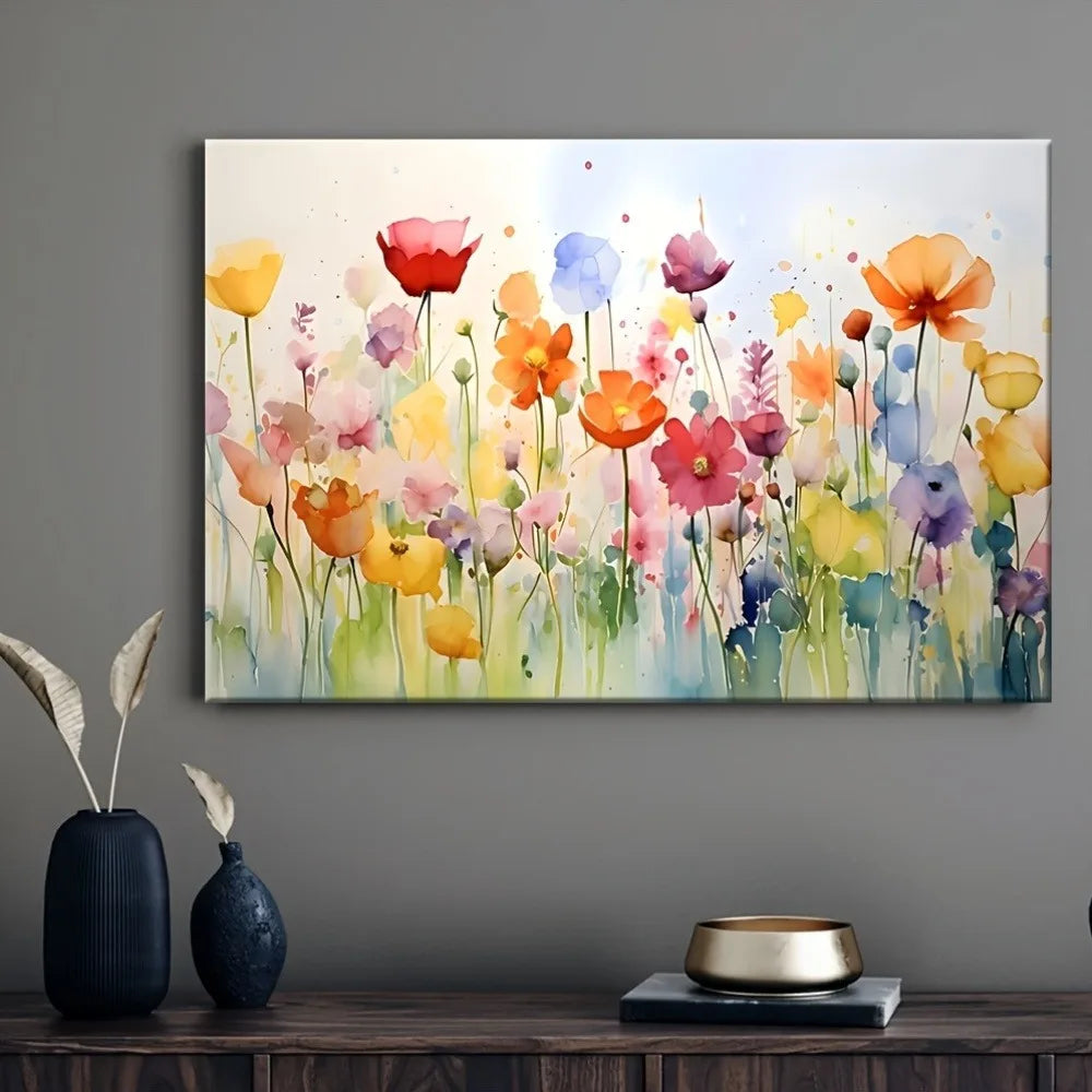 Breez Retail Therapy Art Deco Mural Wildflower Paintings