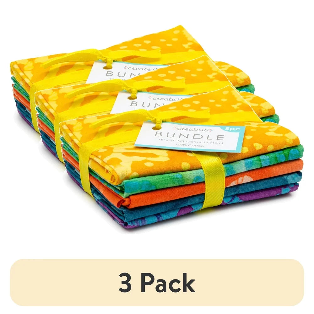 DUTRIEUX 100 Cotton Batik Precut Fabric Bundle for Crafting