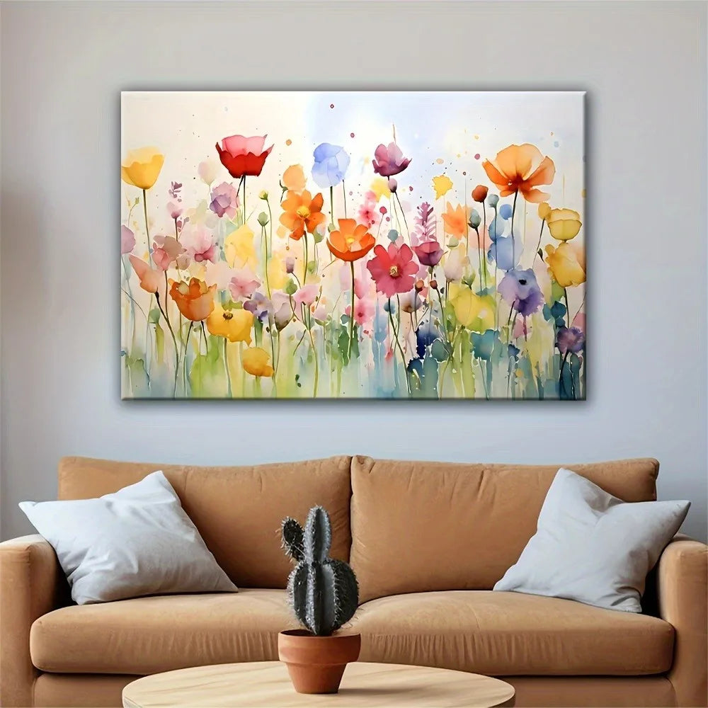 Breez Retail Therapy Art Deco Mural Wildflower Paintings