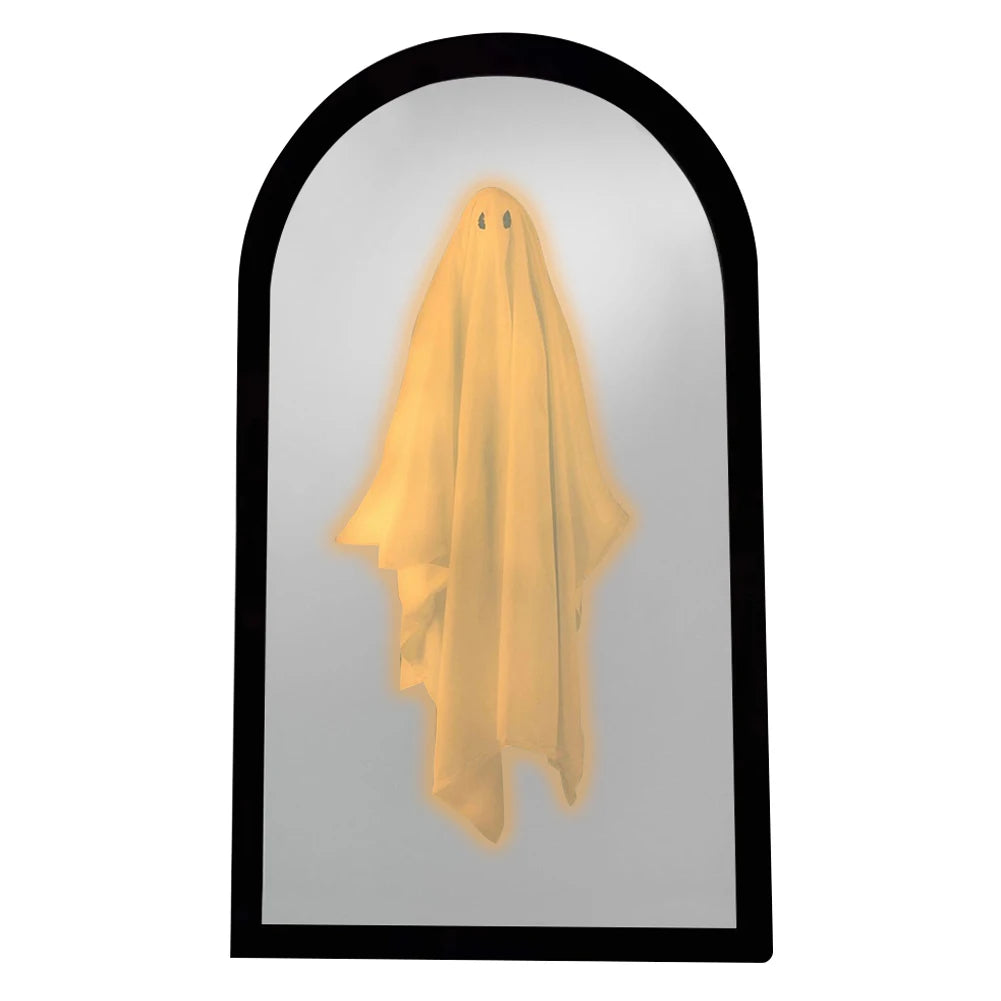 Shunmaii Ghost Mirror Night Light Halloween Hologram Decor