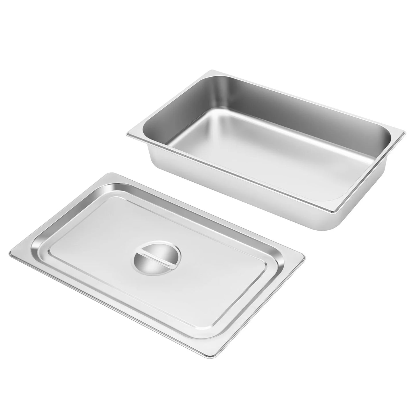 Stainless Steel Table Pans With Lids 4 Pack For Buffet