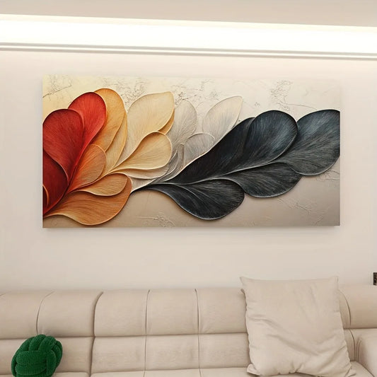 Hign-concerned Abstract Leaf Canvas Art Print For Decor