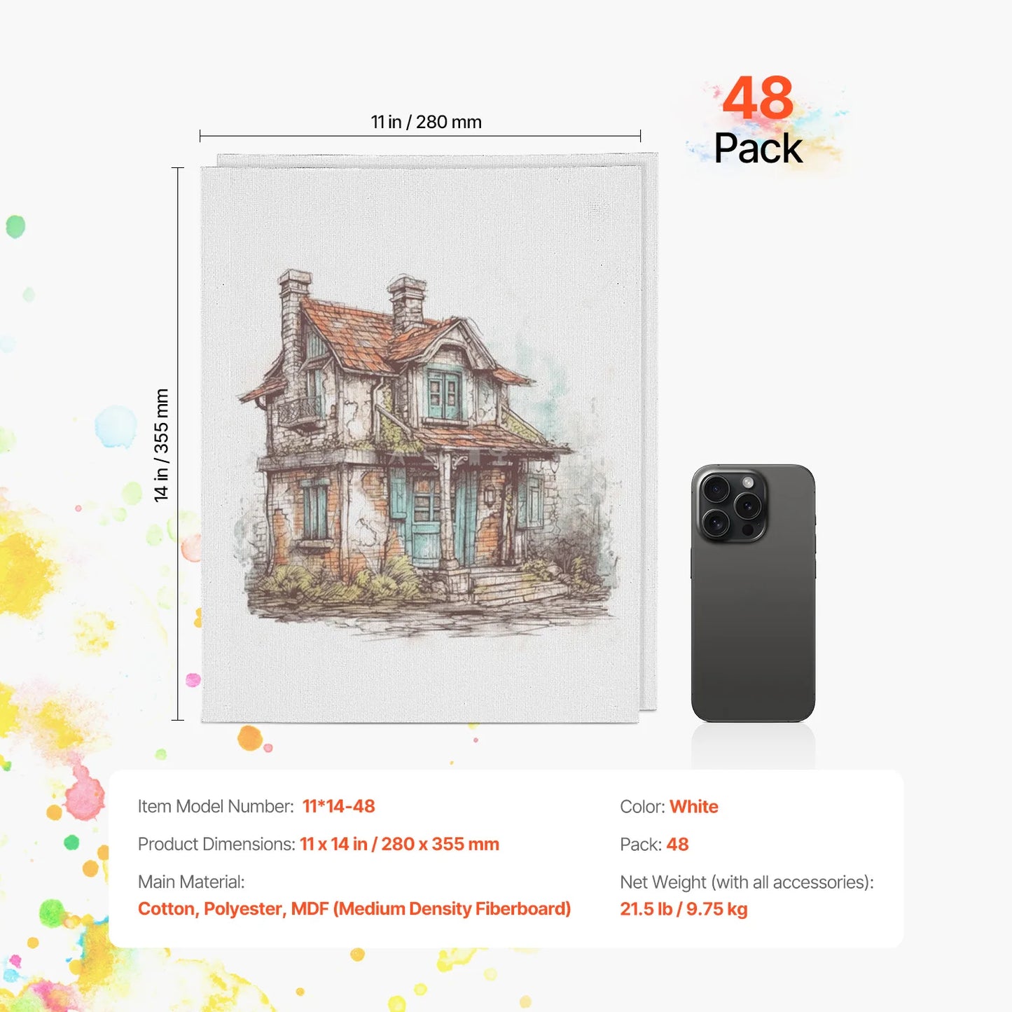 SucceBuy Canvas Boards Painting Canvases For Artists