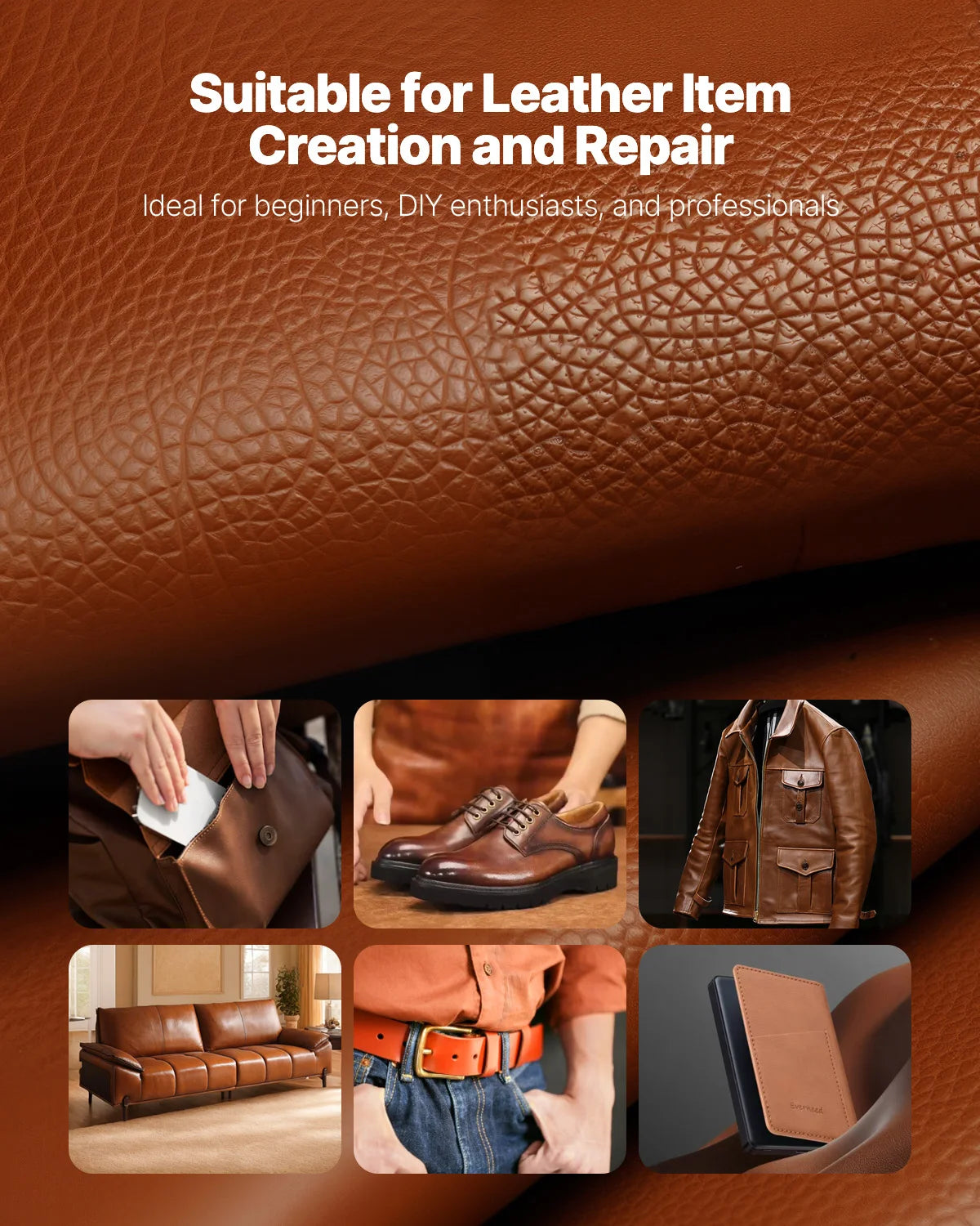 SucceBuy Leather Working Tools Kit Craft Storage Etching
