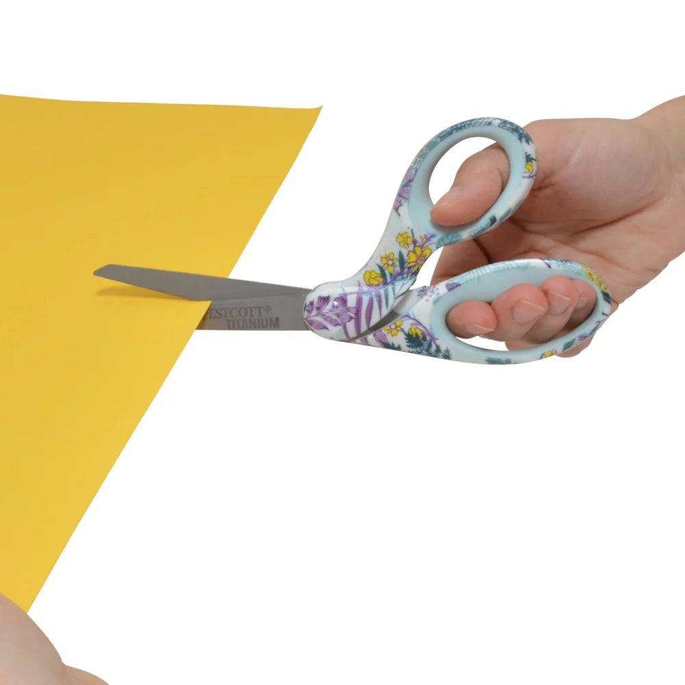 DUTRIEUX Titanium Bent Handle Floral Sewing Scissors Home
