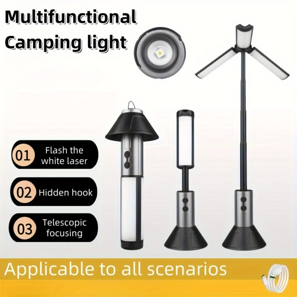 ShinLuxe Retractable Camping Light USB Rechargeable Lamp