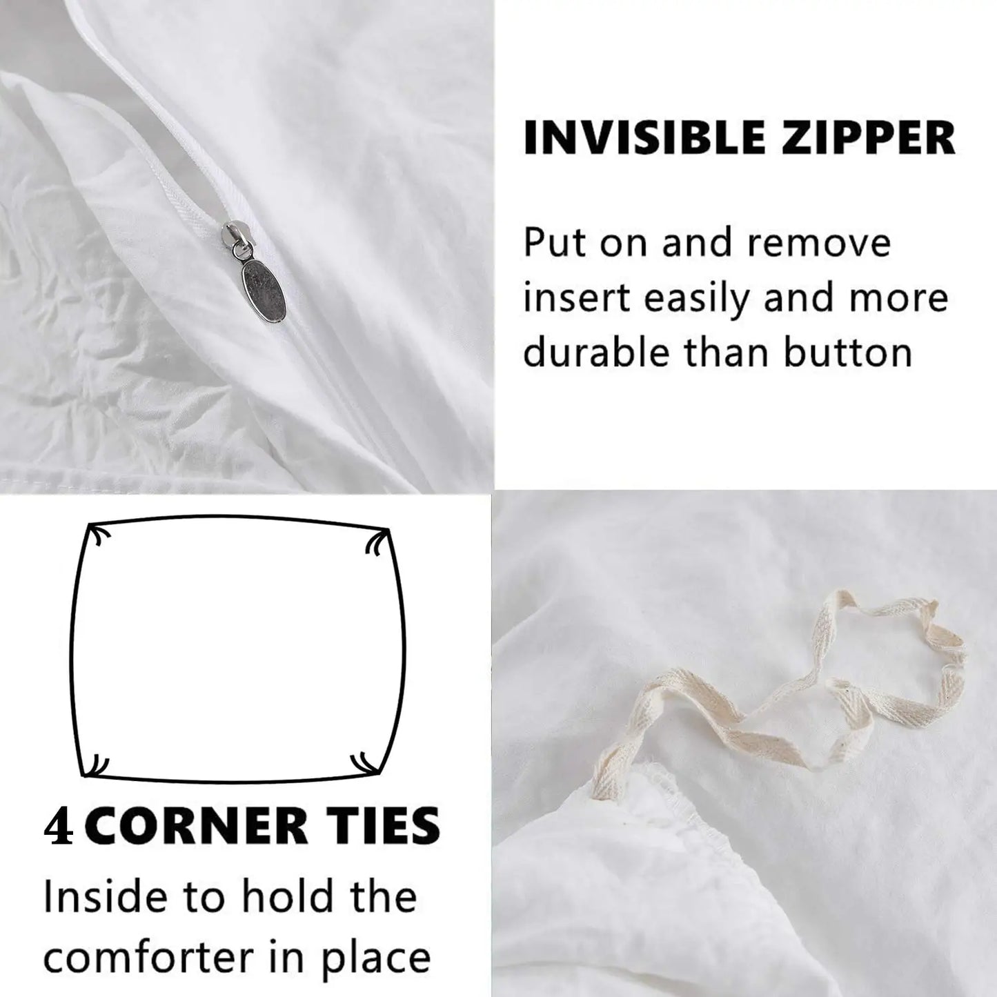 Breez Duvet Cover Set Ruffled Farmhouse Bedding 3 Piece