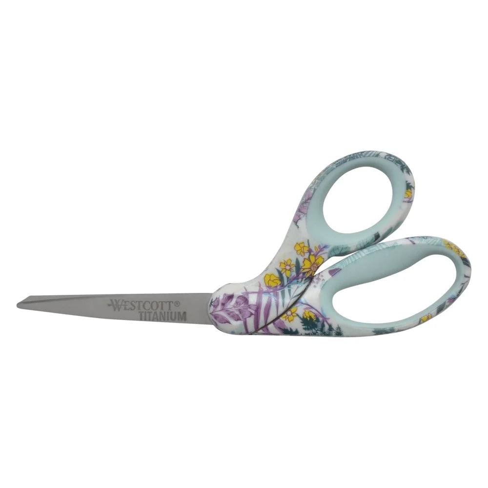 DUTRIEUX Titanium Bent Handle Floral Sewing Scissors Home