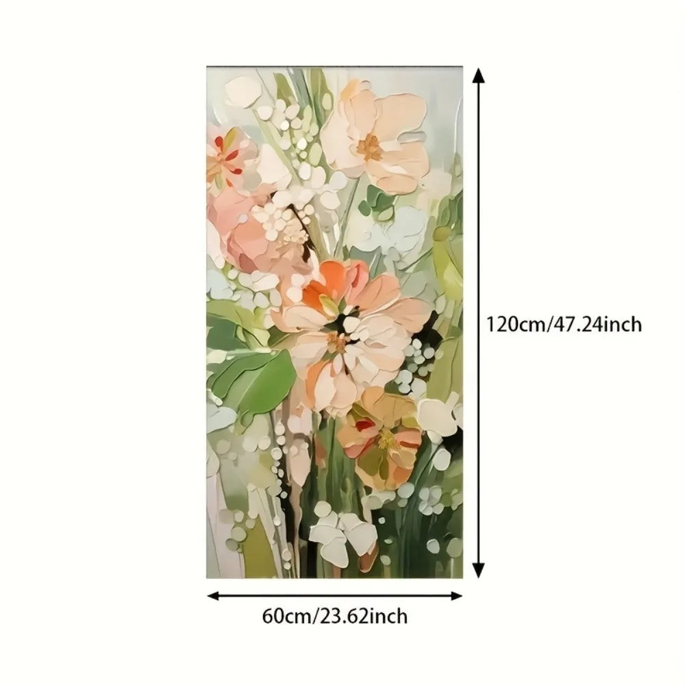 Hign-concerned Abstract Floral Canvas Wall Art Piece