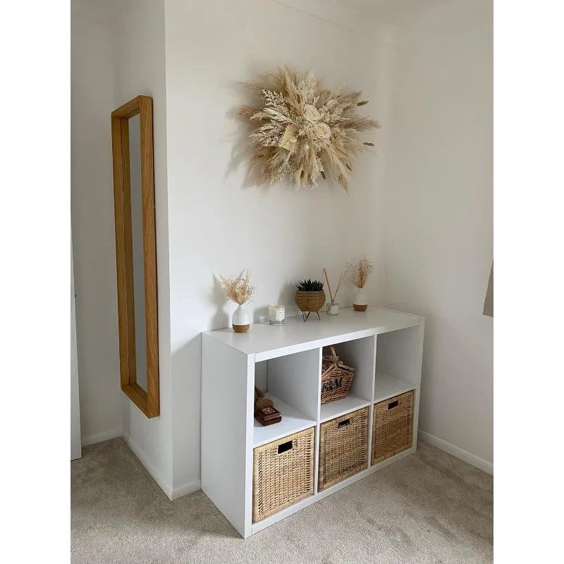 XMSJHign-concerned Dried Pampas Grass Wall Decor Boho Arch