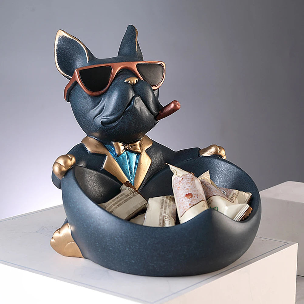 Breez Retail Therapy Bulldog Art Figurines Sculptures