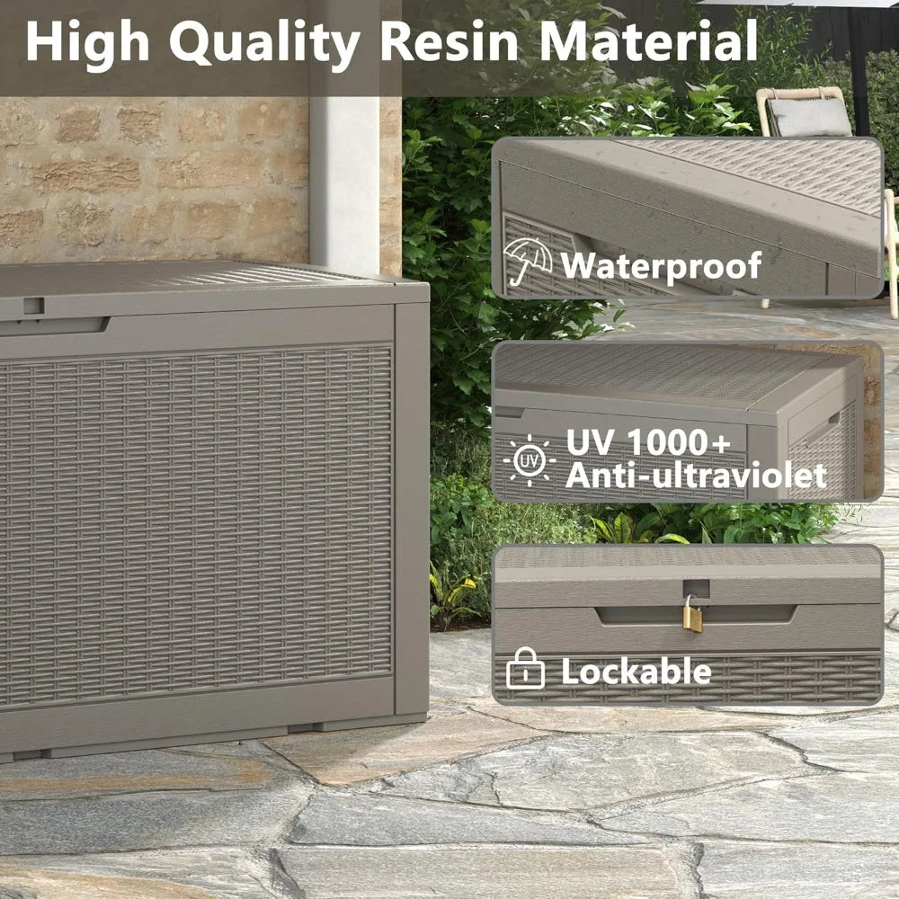 Deck Box Outdoor Storage for Patio Furniture and Tools