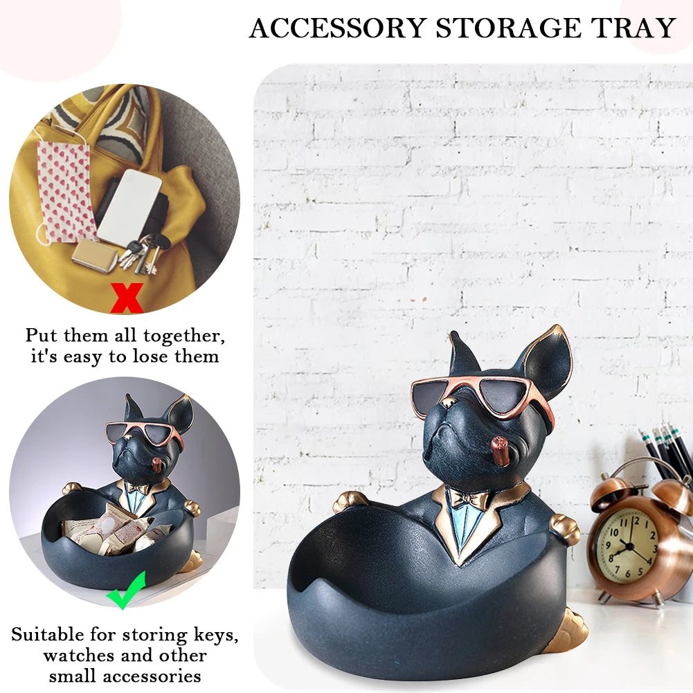 Breez Retail Therapy Bulldog Art Figurines Sculptures
