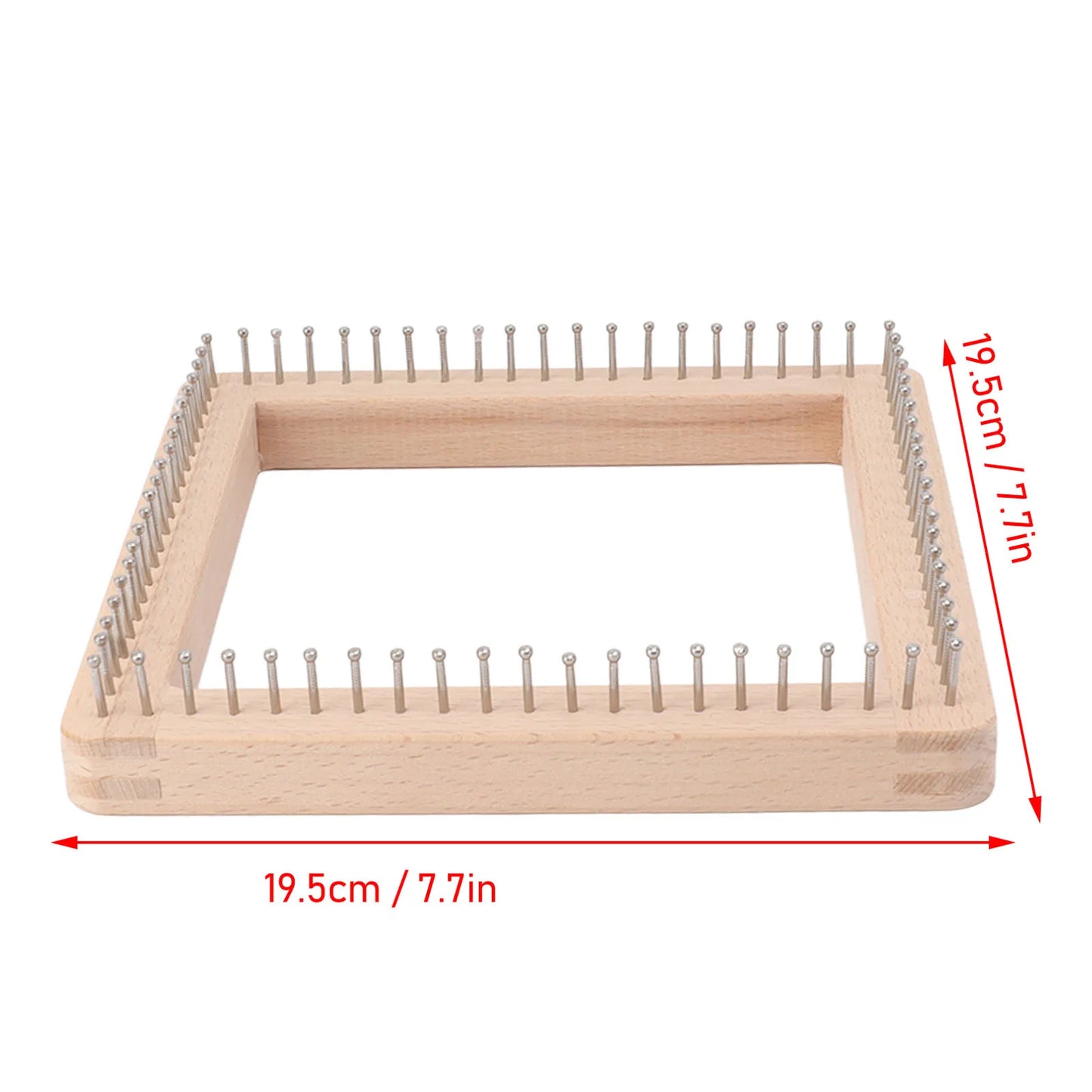 Hign-concerned Mini Square Knitting Board With Hooks