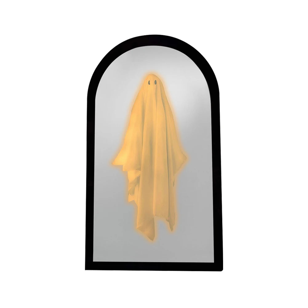 Shunmaii Ghost Mirror Night Light Halloween Hologram Decor