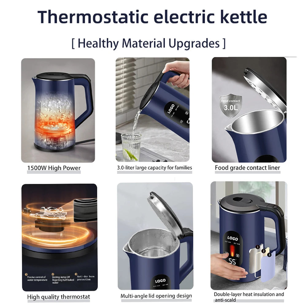 Stainless Steel Electric Water Boiler With Auto Shutoff