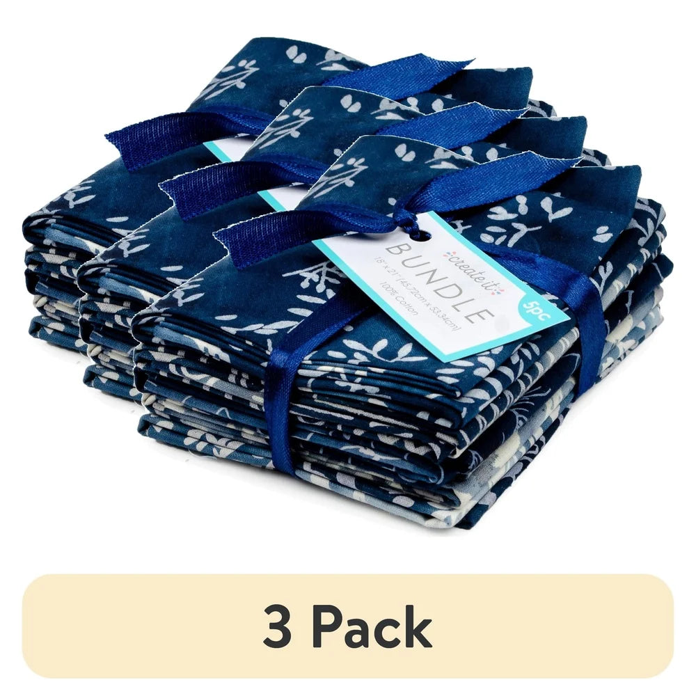 DUTRIEUX 3 Pack Cotton Batik Precut Fabric Bundle Quilting