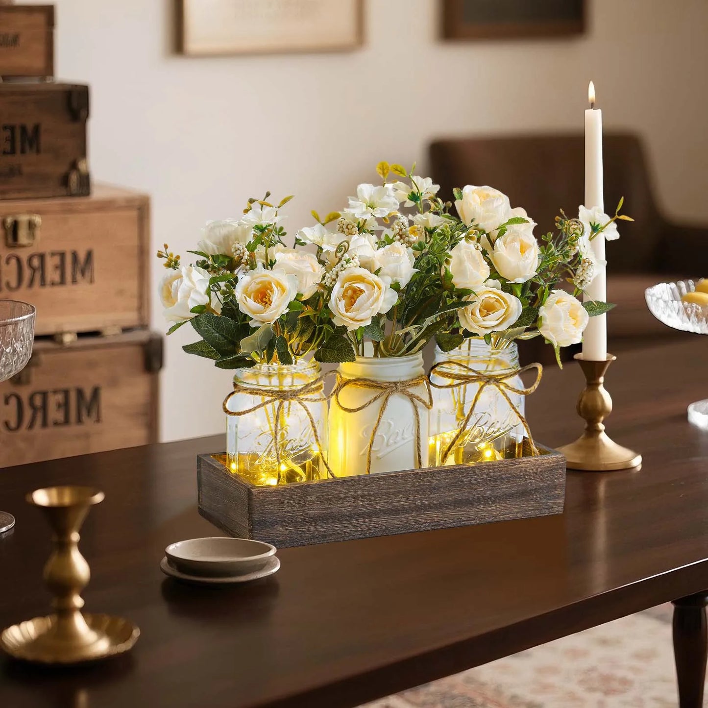 Breez Retail Therapy Artificial Silk Flowers With Led Lights