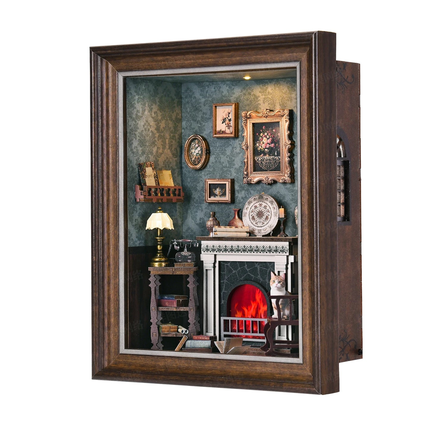 ASLOWSNAIL Book Nook Kit Tailor Shop DIY 3D Puzzle Set