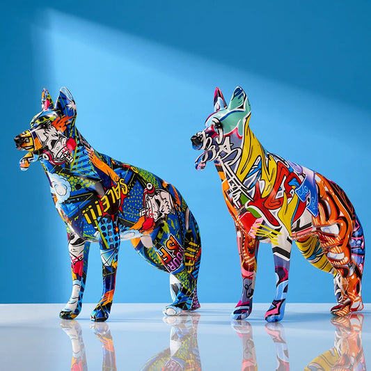 Breez Retail Therapy German Shepherd Resin Art Decor