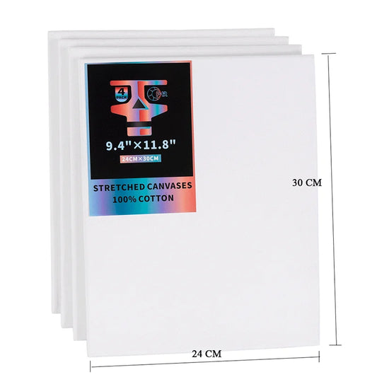 Ophir 4 Pack Cotton Canvas For Oil Acrylic Painting TA006
