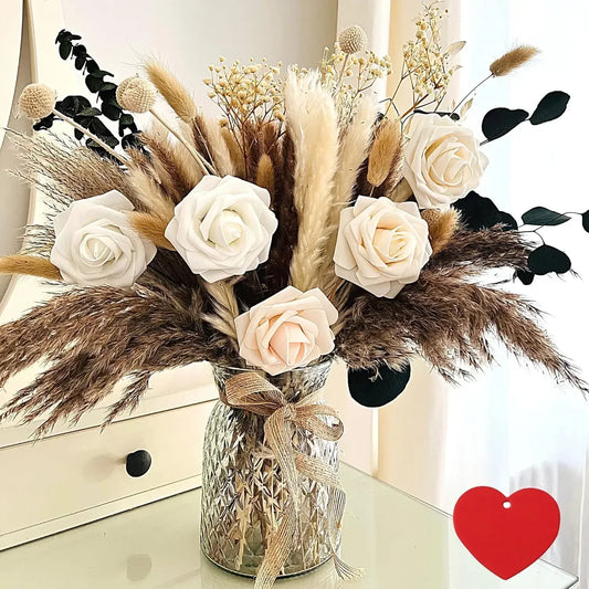 XMSJHign-concerned Artificial Flower Arrangements With Vase