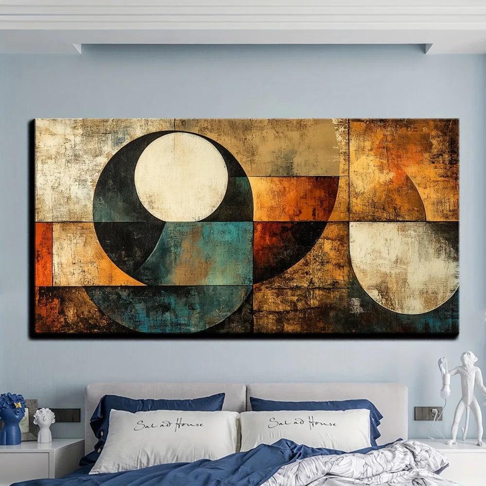 Hign-concerned Abstract Wall Art Framed Mural Living Room