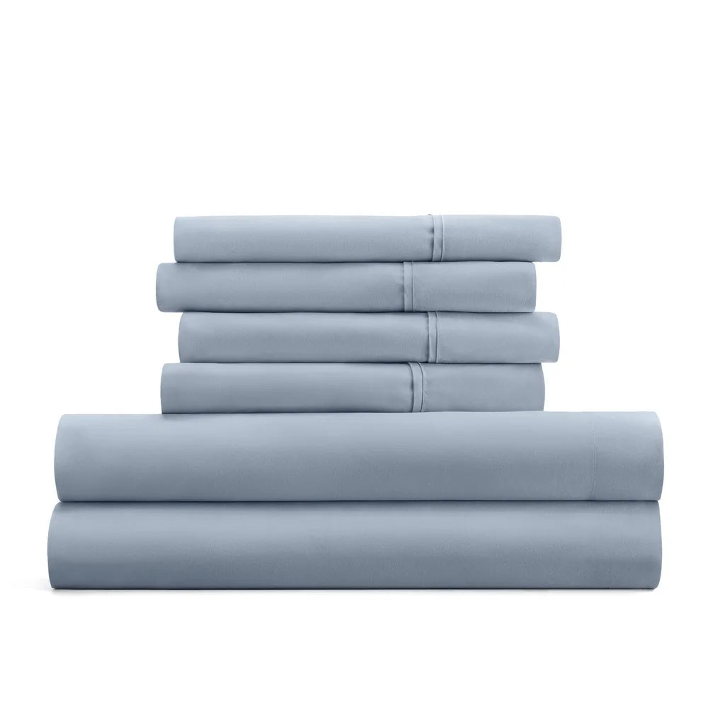 DUTRIEUX Microfiber 6 Piece Sheet Set Hypoallergenic