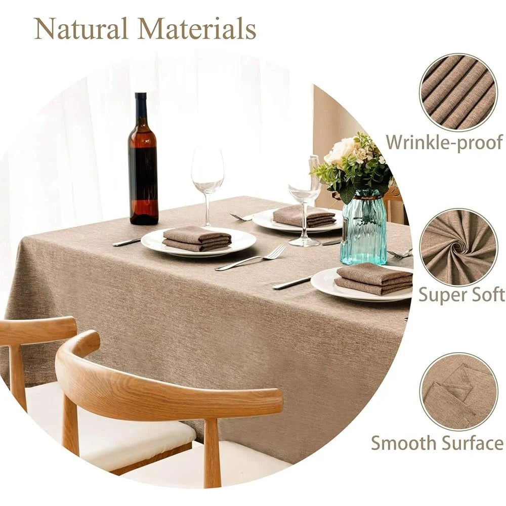 Fujian Craft Of Weaving Waterproof Rectangular Tablecloth