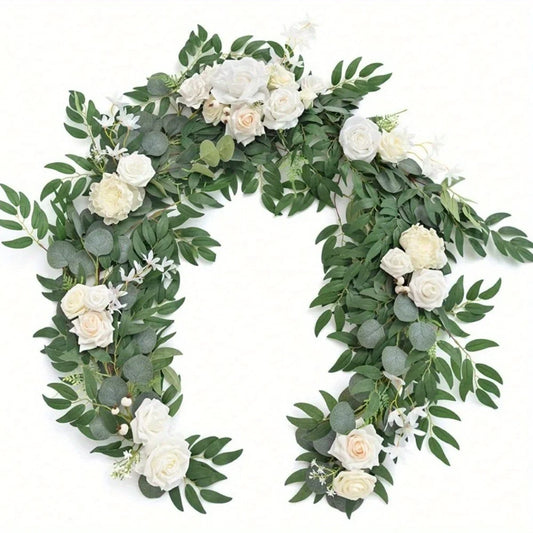 Tianjin Eucalyptus Garland With Flower Wedding Centerpieces