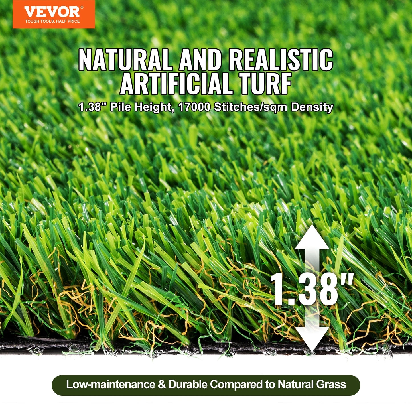 SucceBuy Artificial Grass Rug Turf Outdoor Door Mat