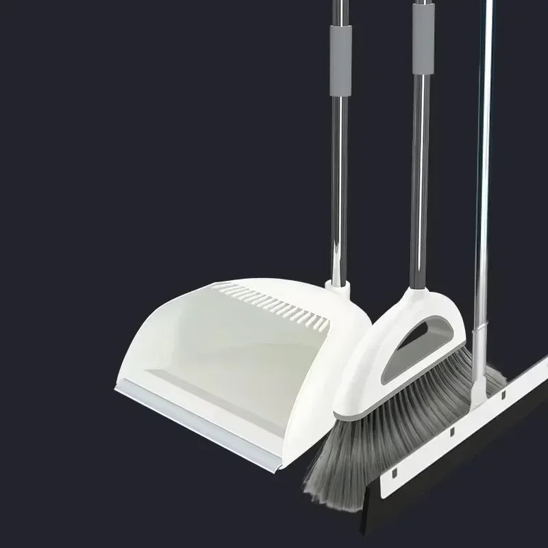 Magicdi Broom and Dustpan Set Removable Floor Cleaner Kit